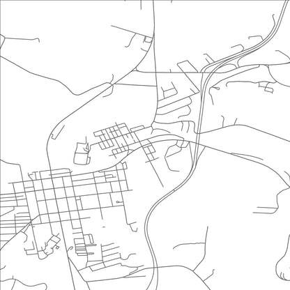 ROAD MAP OF HARMONY, PENNSYLVANIA BY MAPBAKES