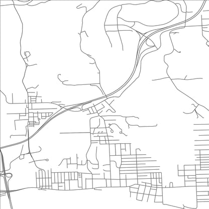 ROAD MAP OF HARWICK, PENNSYLVANIA BY MAPBAKES