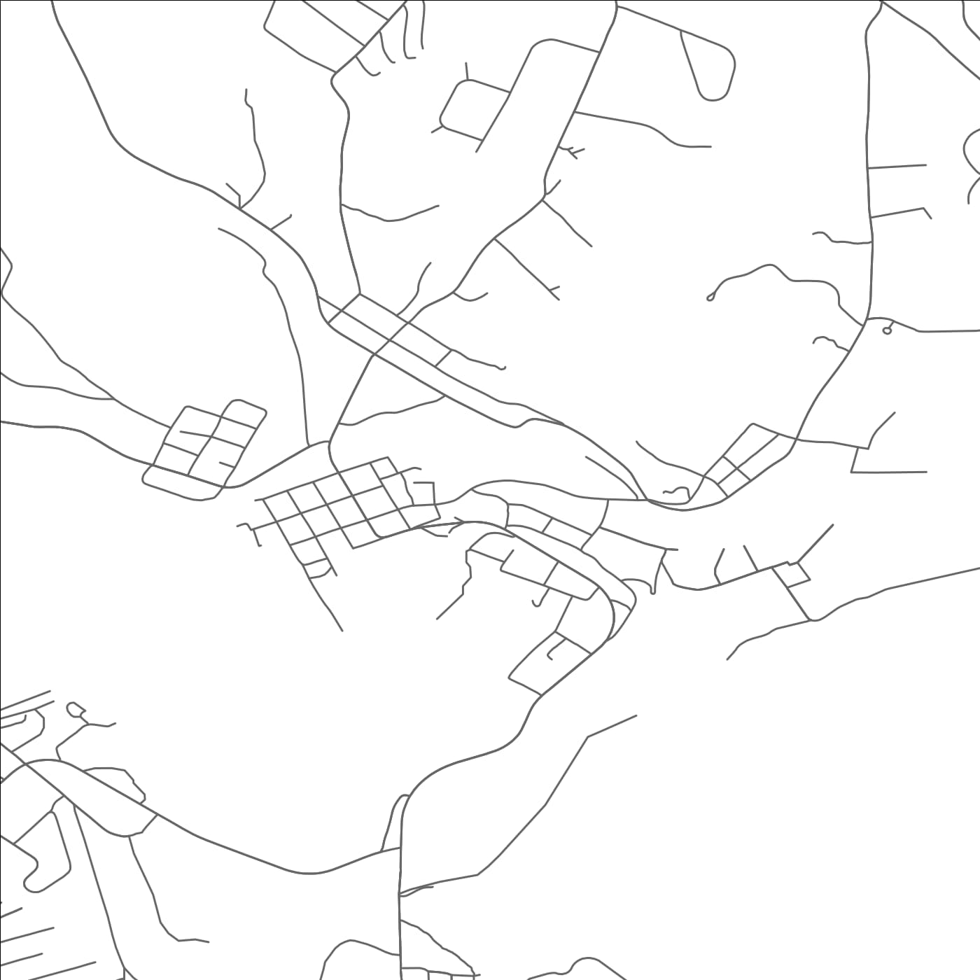 ROAD MAP OF HAWLEY, PENNSYLVANIA BY MAPBAKES