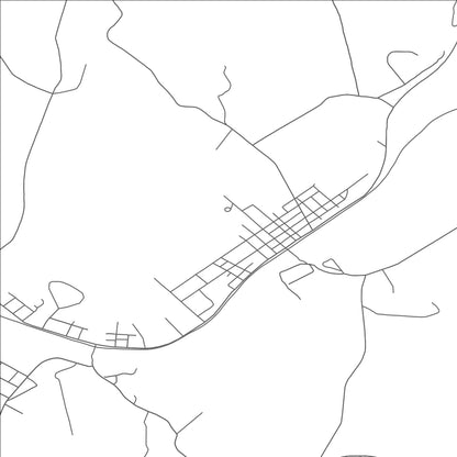 ROAD MAP OF HAWTHORN, PENNSYLVANIA BY MAPBAKES