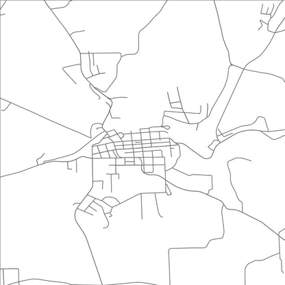 ROAD MAP OF HERMINIE, PENNSYLVANIA BY MAPBAKES