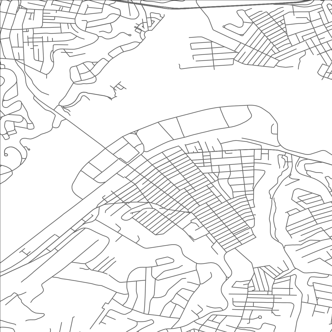 ROAD MAP OF HOMESTEAD, PENNSYLVANIA BY MAPBAKES