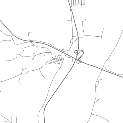 ROAD MAP OF HOMEWOOD, PENNSYLVANIA BY MAPBAKES