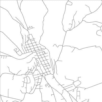 ROAD MAP OF HONESDALE, PENNSYLVANIA BY MAPBAKES