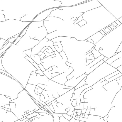 ROAD MAP OF HOUSERVILLE, PENNSYLVANIA BY MAPBAKES