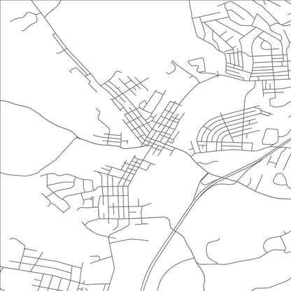 ROAD MAP OF HOUSTON, PENNSYLVANIA BY MAPBAKES