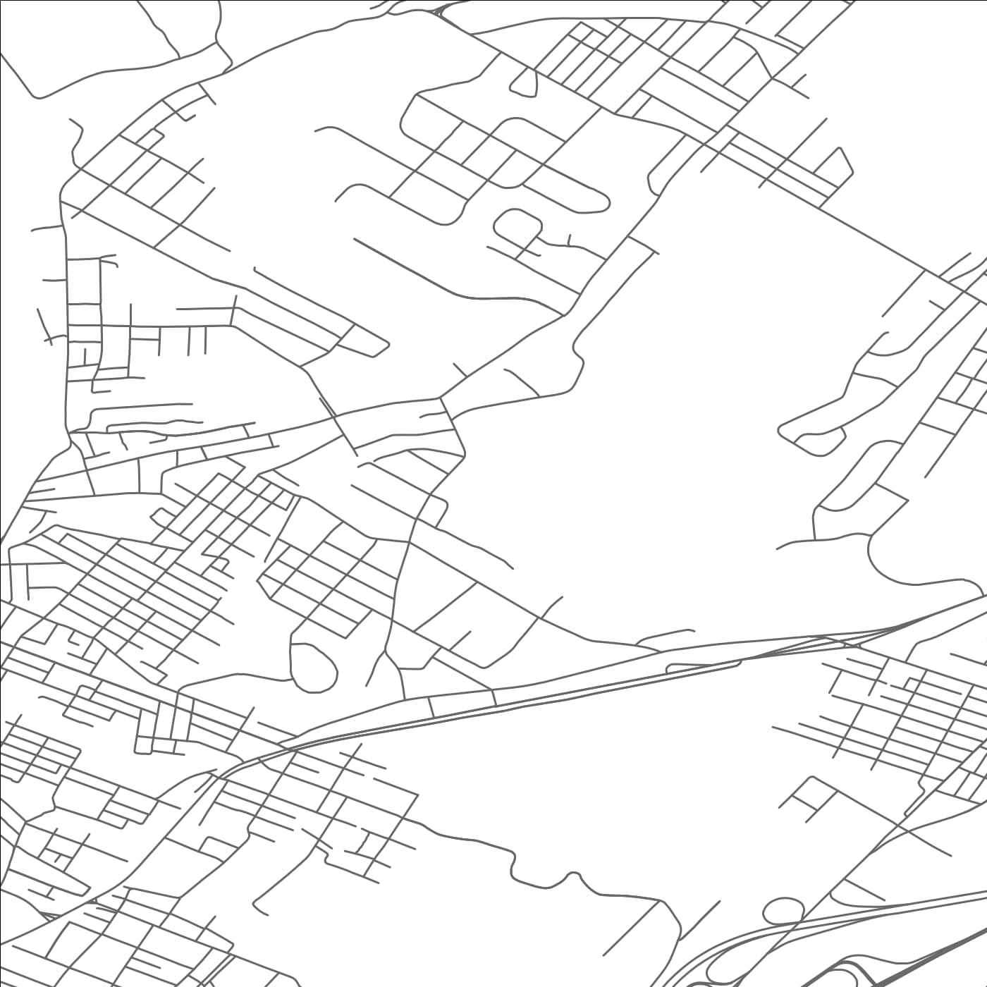 ROAD MAP OF HUGHESTOWN, PENNSYLVANIA BY MAPBAKES