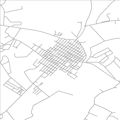 ROAD MAP OF HUGHESVILLE, PENNSYLVANIA BY MAPBAKES