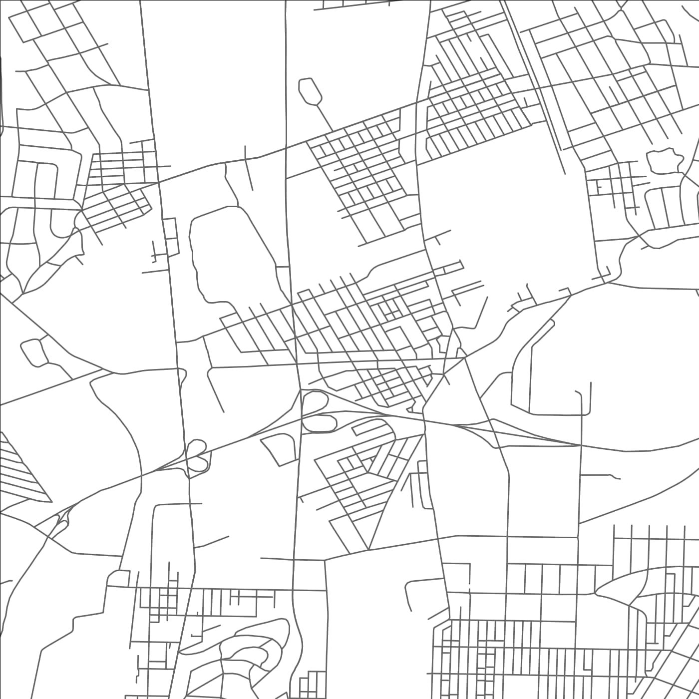 ROAD MAP OF HYDE PARK, PENNSYLVANIA BY MAPBAKES