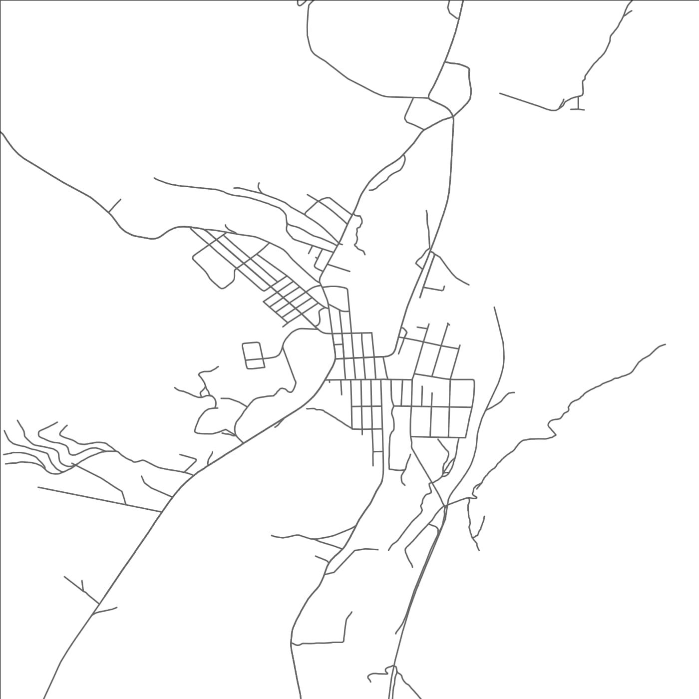 ROAD MAP OF HYNDMAN, PENNSYLVANIA BY MAPBAKES