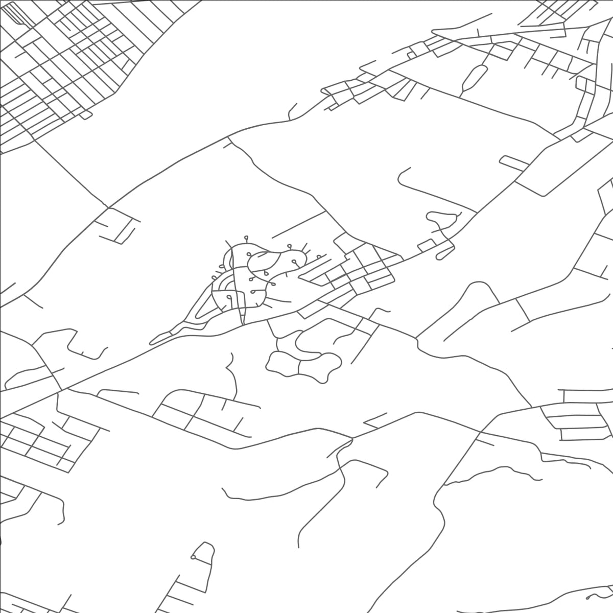 ROAD MAP OF INKERMAN, PENNSYLVANIA BY MAPBAKES