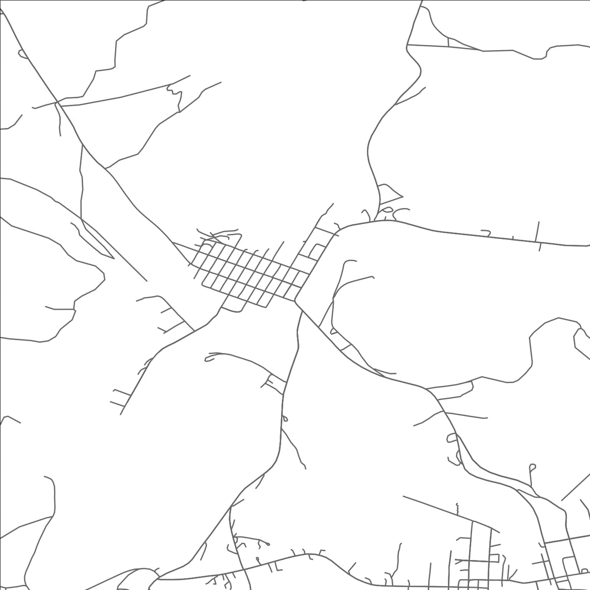 ROAD MAP OF IRVONA, PENNSYLVANIA BY MAPBAKES