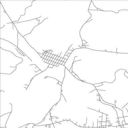 ROAD MAP OF IRVONA, PENNSYLVANIA BY MAPBAKES
