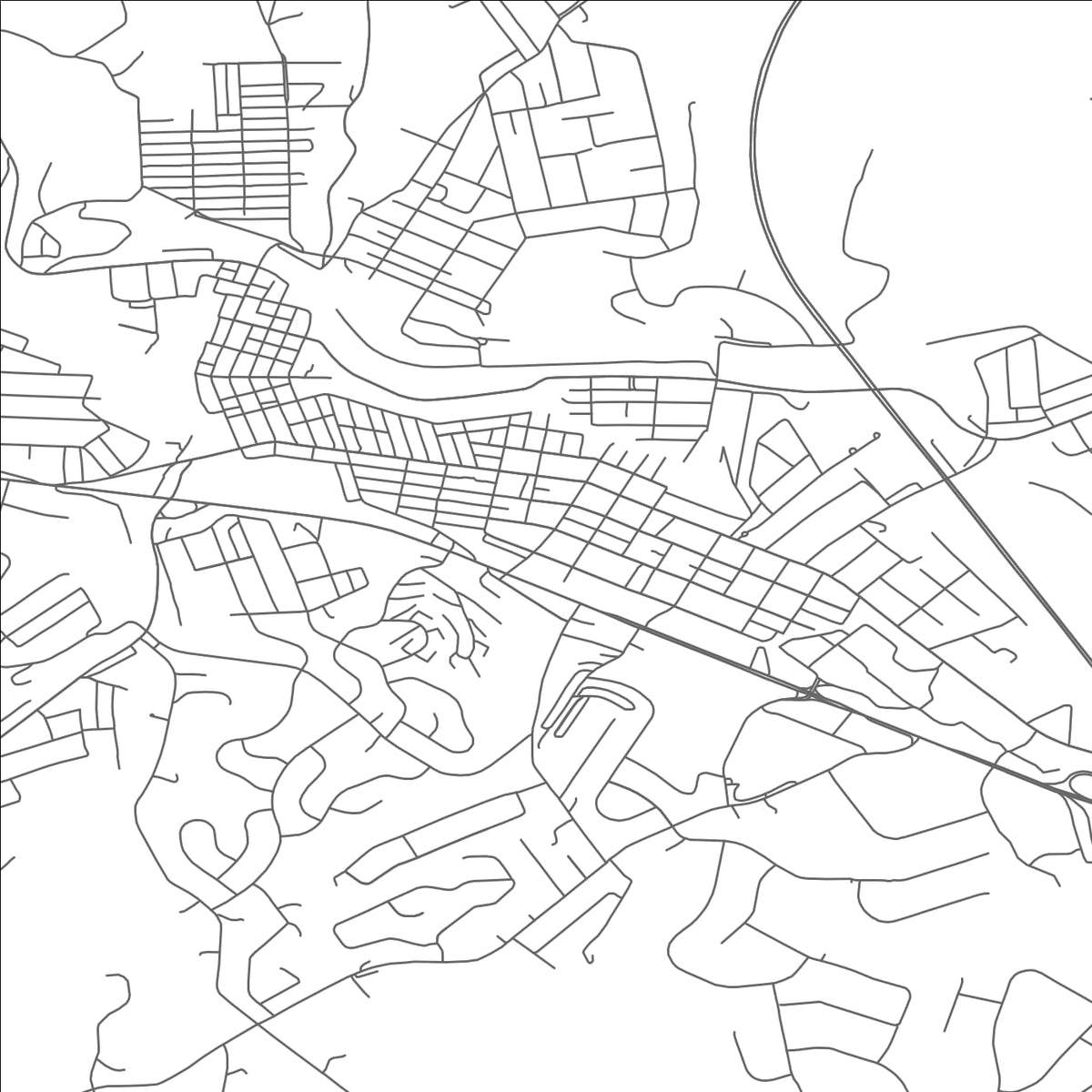 ROAD MAP OF IRWIN, PENNSYLVANIA BY MAPBAKES