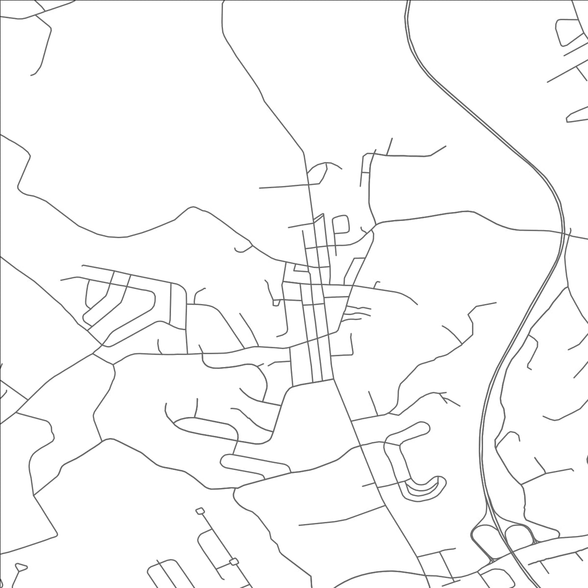 ROAD MAP OF JACOBUS, PENNSYLVANIA BY MAPBAKES