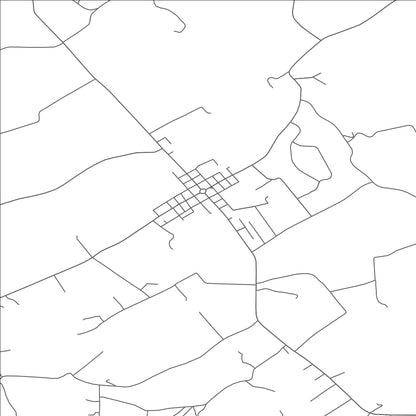 ROAD MAP OF JEFFERSON(GREENE), PENNSYLVANIA BY MAPBAKES