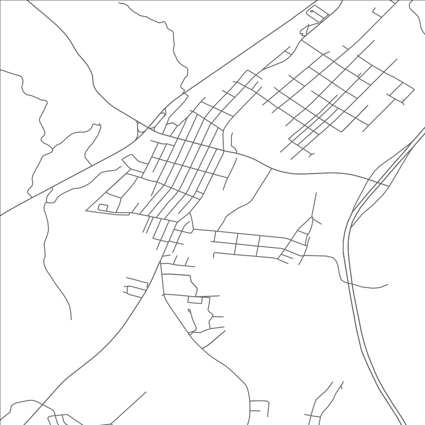 ROAD MAP OF JERMYN, PENNSYLVANIA BY MAPBAKES