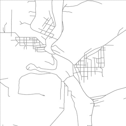 ROAD MAP OF JOHNSONBURG, PENNSYLVANIA BY MAPBAKES