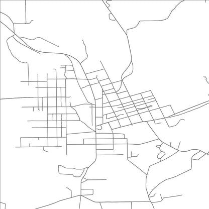 ROAD MAP OF KANE, PENNSYLVANIA BY MAPBAKES