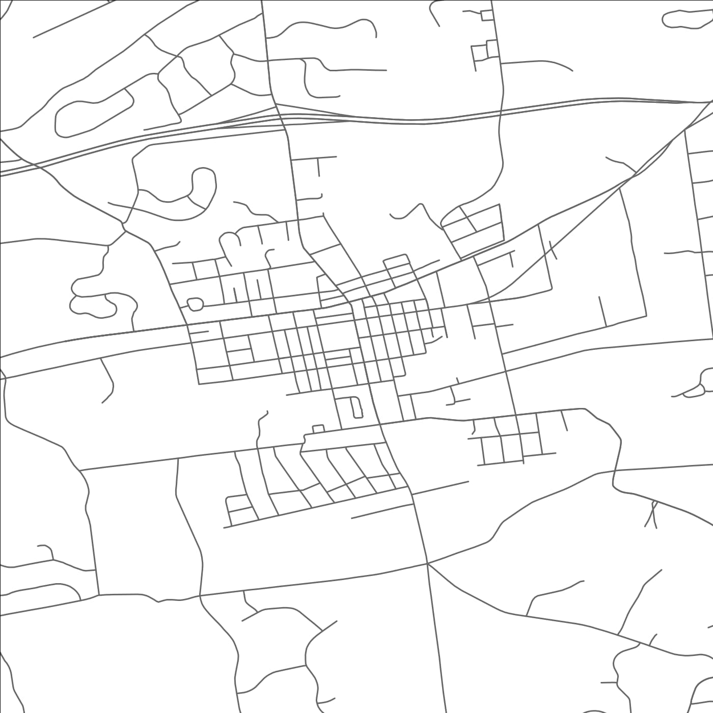 ROAD MAP OF KENNETT SQUARE, PENNSYLVANIA BY MAPBAKES