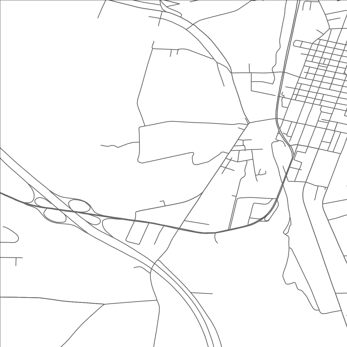 ROAD MAP OF KERRTOWN, PENNSYLVANIA BY MAPBAKES