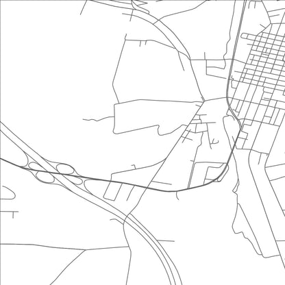 ROAD MAP OF KERRTOWN, PENNSYLVANIA BY MAPBAKES