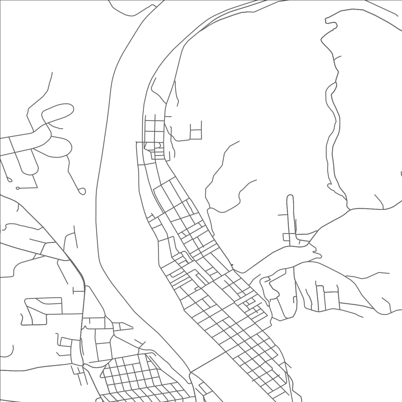 ROAD MAP OF KITTANNING, PENNSYLVANIA BY MAPBAKES