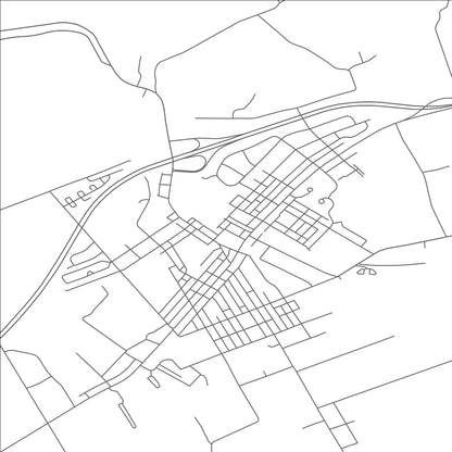 ROAD MAP OF KUTZTOWN, PENNSYLVANIA BY MAPBAKES