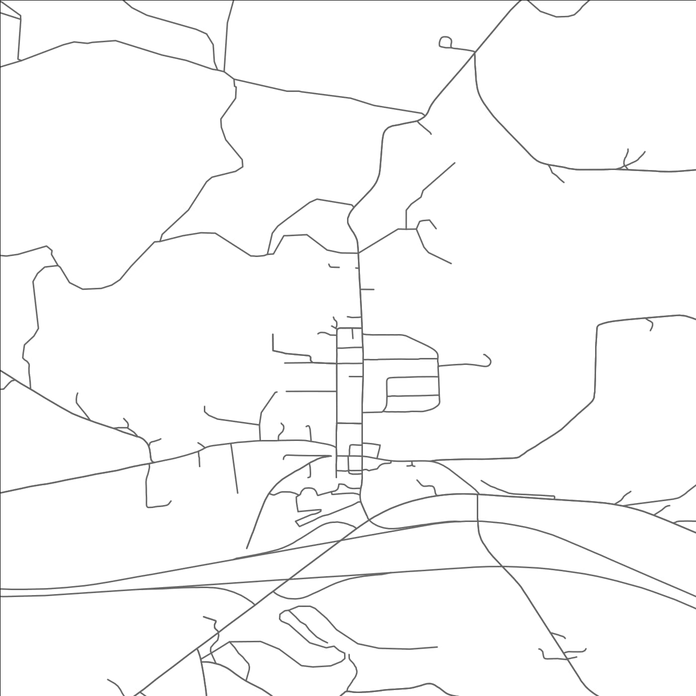 ROAD MAP OF KYLERTOWN, PENNSYLVANIA BY MAPBAKES