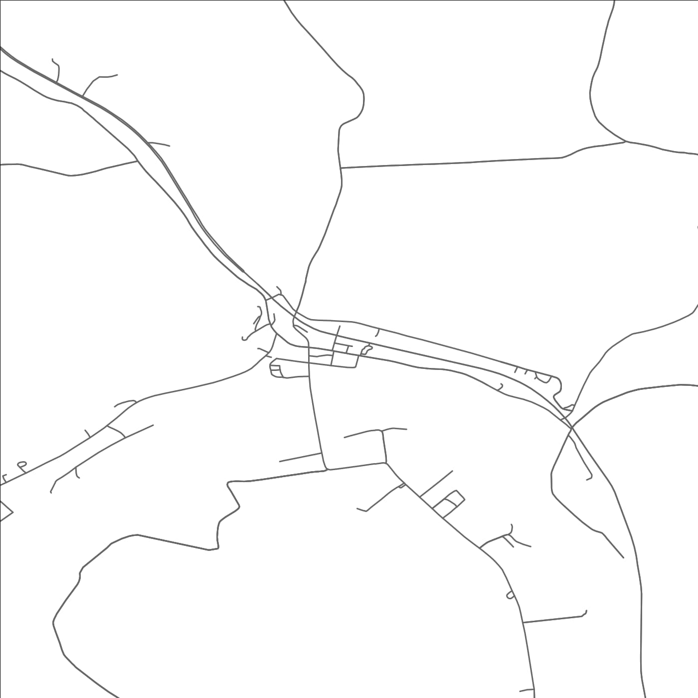 ROAD MAP OF LACEYVILLE, PENNSYLVANIA BY MAPBAKES