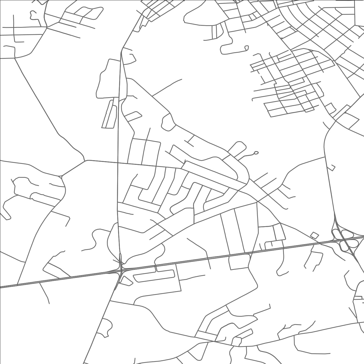 ROAD MAP OF LAWSON HEIGHTS, PENNSYLVANIA BY MAPBAKES