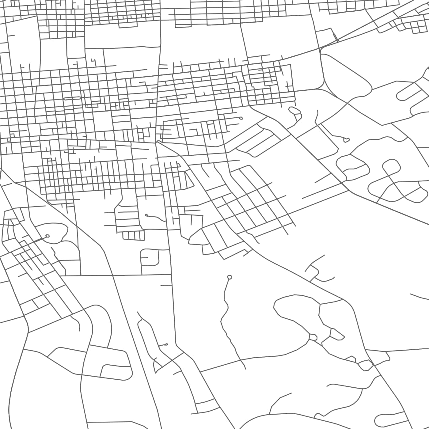 ROAD MAP OF LEBANON SOUTH, PENNSYLVANIA BY MAPBAKES