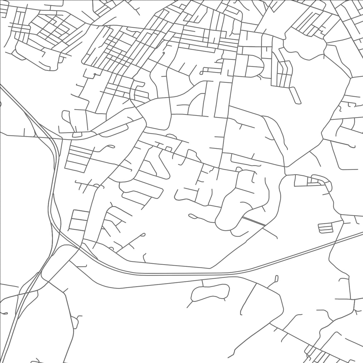 ROAD MAP OF LEITH-HATFIELD, PENNSYLVANIA BY MAPBAKES