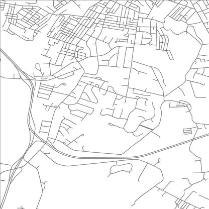 ROAD MAP OF LEITH-HATFIELD, PENNSYLVANIA BY MAPBAKES