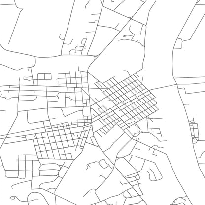 ROAD MAP OF LEWISBURG, PENNSYLVANIA BY MAPBAKES