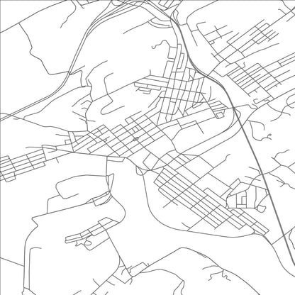 ROAD MAP OF LEWISTOWN, PENNSYLVANIA BY MAPBAKES