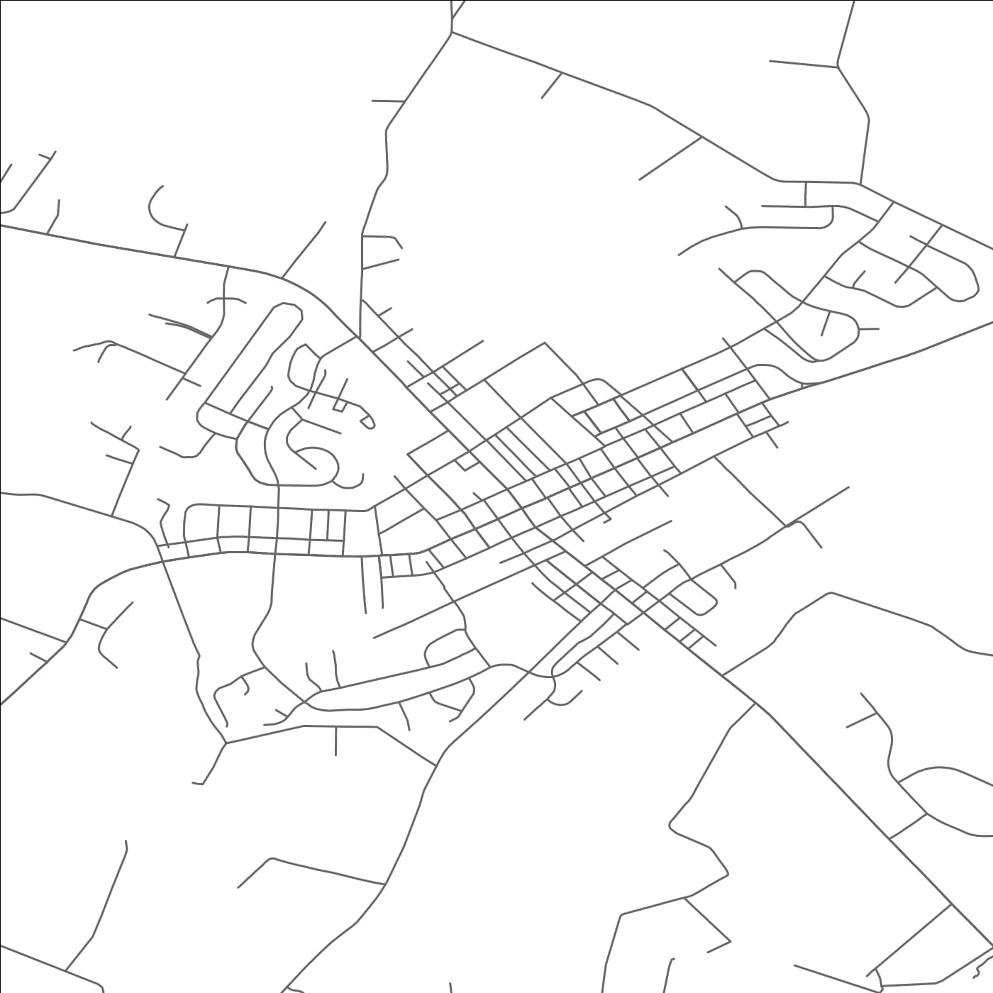 ROAD MAP OF LITTLESTOWN, PENNSYLVANIA BY MAPBAKES