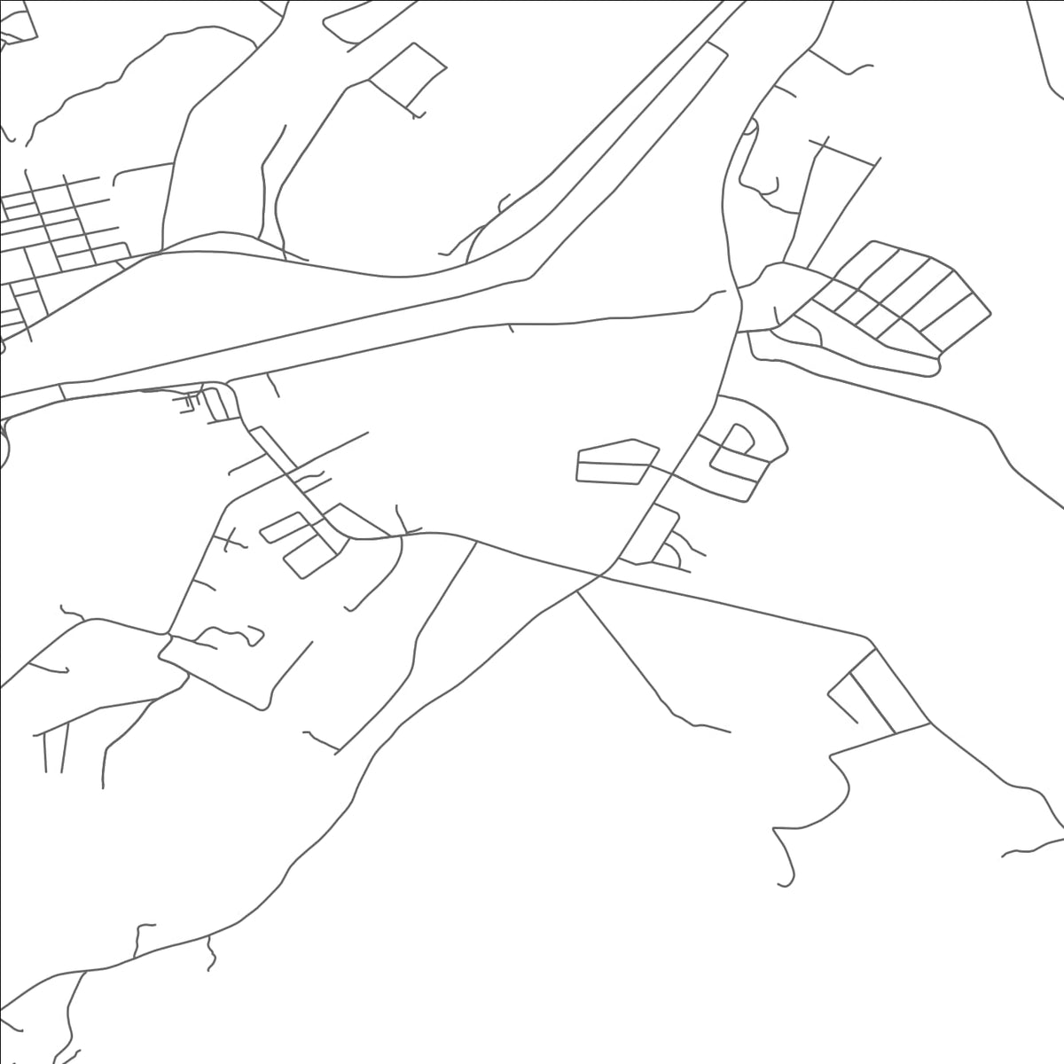 ROAD MAP OF LOOP, PENNSYLVANIA BY MAPBAKES