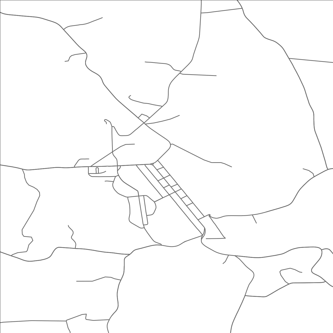 ROAD MAP OF LORETTO, PENNSYLVANIA BY MAPBAKES