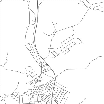 ROAD MAP OF LUCERNE MINES, PENNSYLVANIA BY MAPBAKES