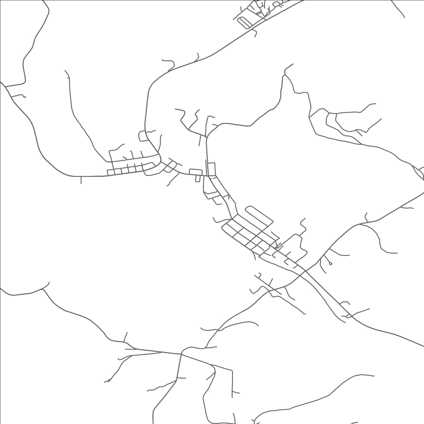 ROAD MAP OF MAHAFFEY, PENNSYLVANIA BY MAPBAKES