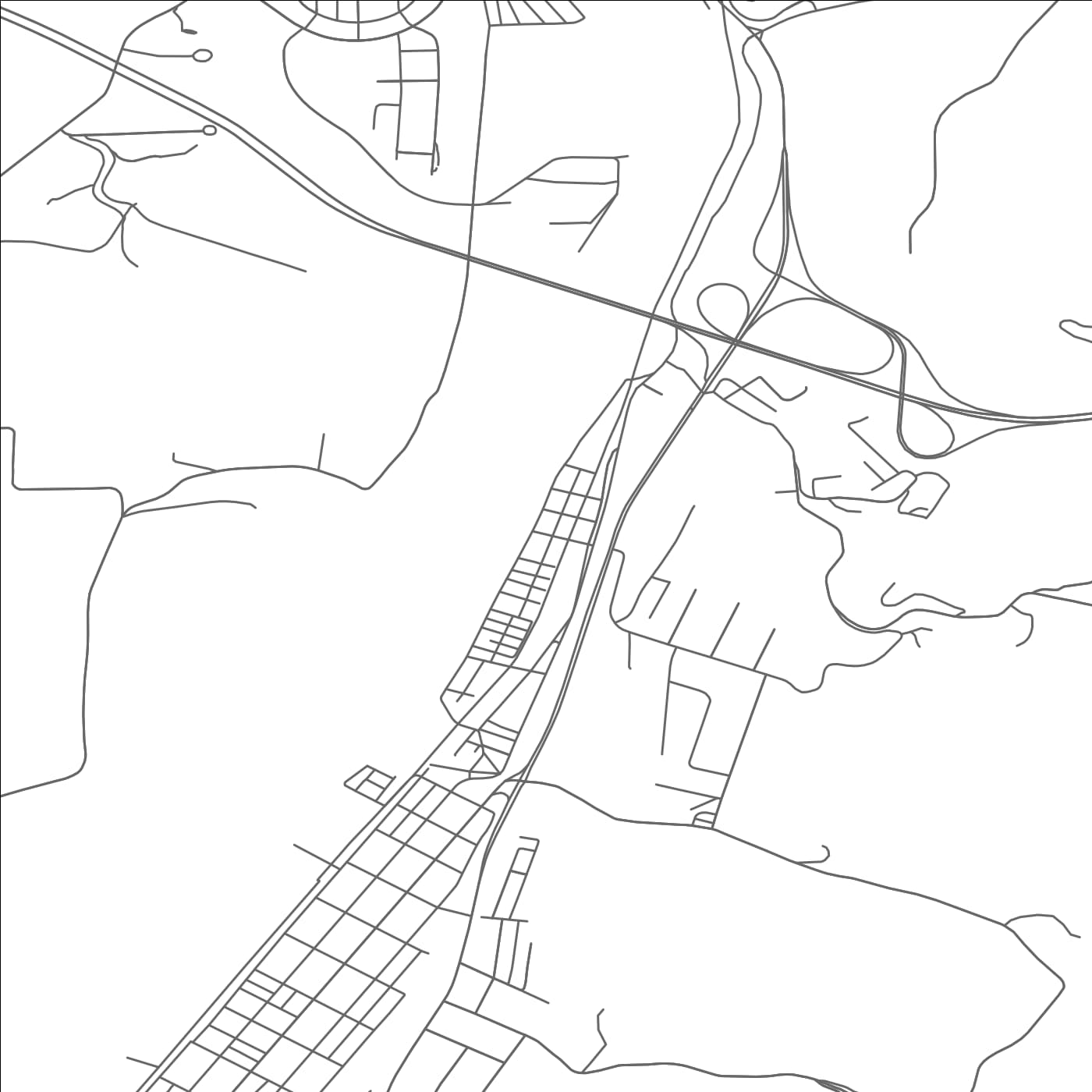 ROAD MAP OF MANORVILLE, PENNSYLVANIA BY MAPBAKES