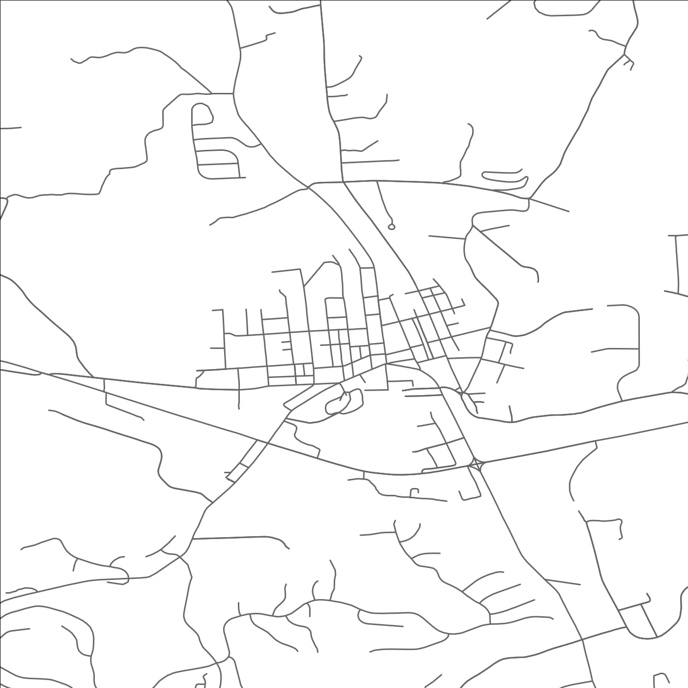 ROAD MAP OF MARS, PENNSYLVANIA BY MAPBAKES