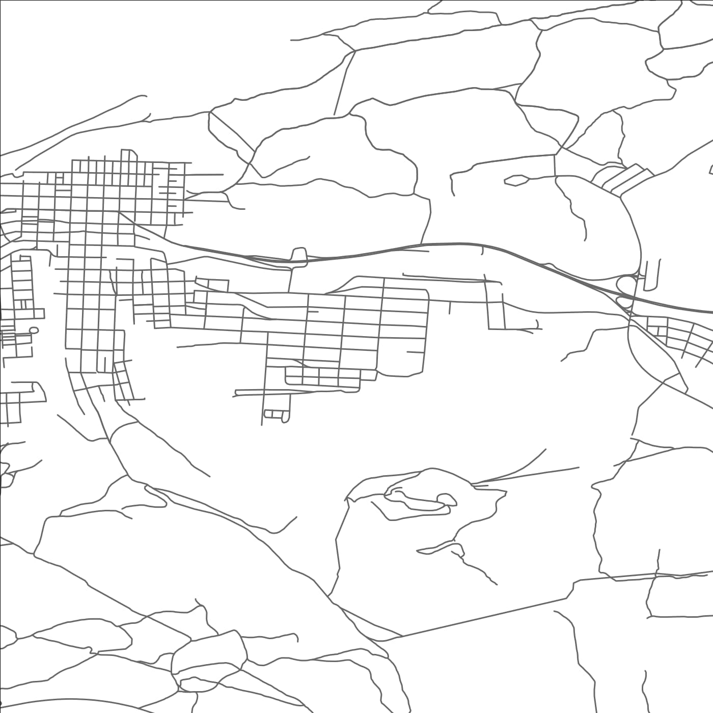 ROAD MAP OF MARSHALLTON(CHESTER), PENNSYLVANIA BY MAPBAKES