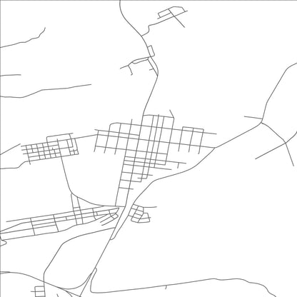 ROAD MAP OF MCADOO, PENNSYLVANIA BY MAPBAKES