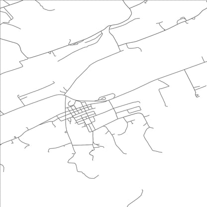 ROAD MAP OF MCCLURE, PENNSYLVANIA BY MAPBAKES