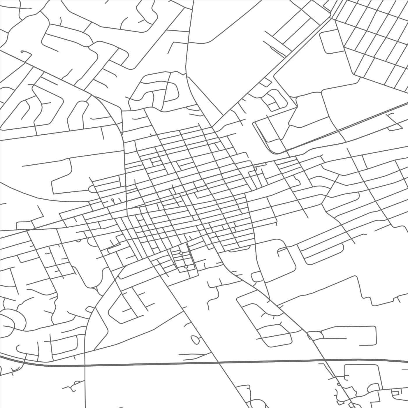 ROAD MAP OF MECHANICSBURG, PENNSYLVANIA BY MAPBAKES