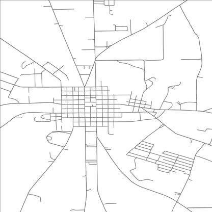 ROAD MAP OF MERCER, PENNSYLVANIA BY MAPBAKES