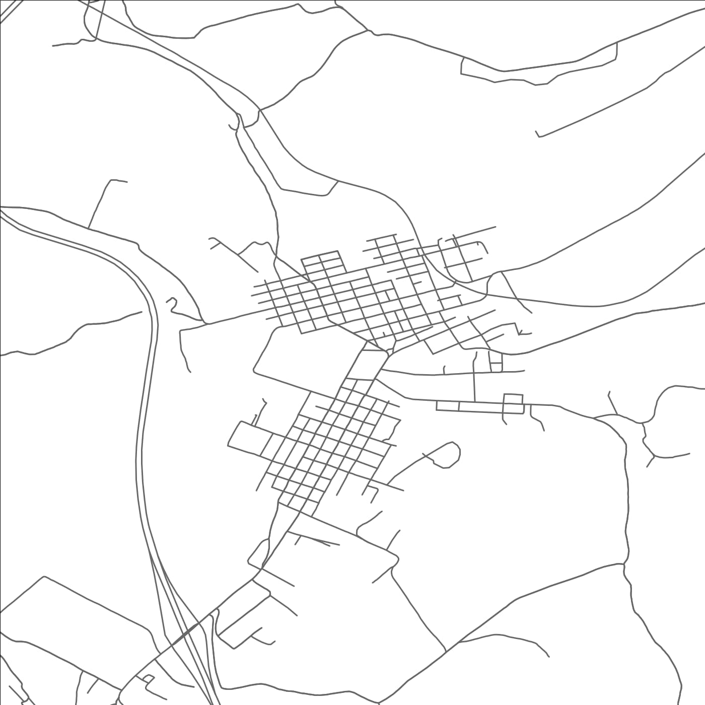 ROAD MAP OF MEYERSDALE, PENNSYLVANIA BY MAPBAKES