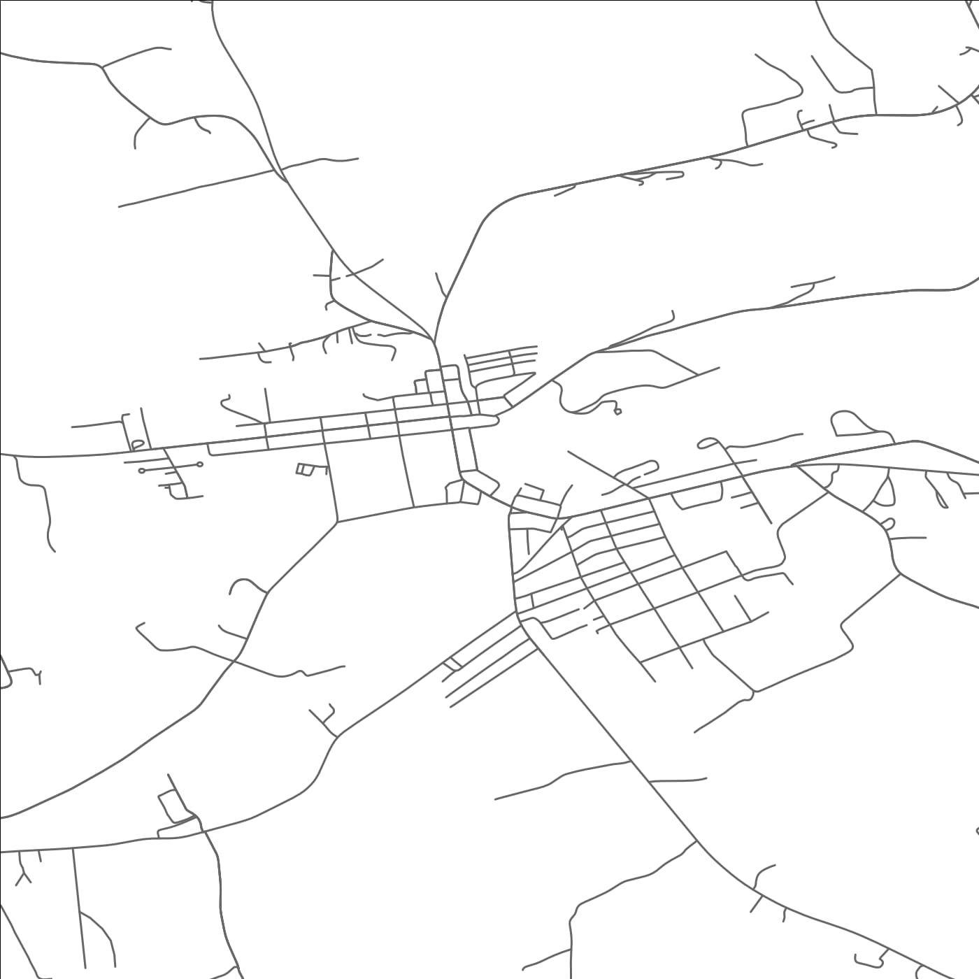 ROAD MAP OF MIDDLEBURG, PENNSYLVANIA BY MAPBAKES